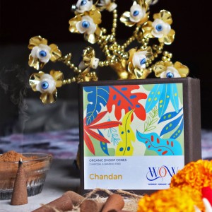 Chandan Fragrance Dhoop Cones - Charcoal & Bamboo Free