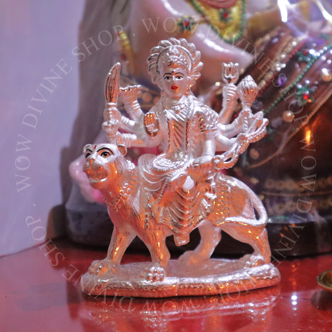 Goddess Durga - Pure Silver