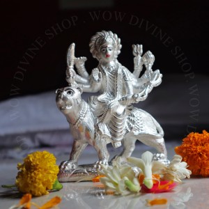 Goddess Durga - Pure Silver