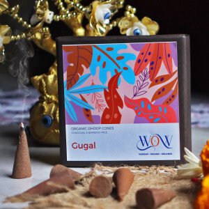 Gugal Fragrance Dhoop Cones - Charcoal & Bamboo Free