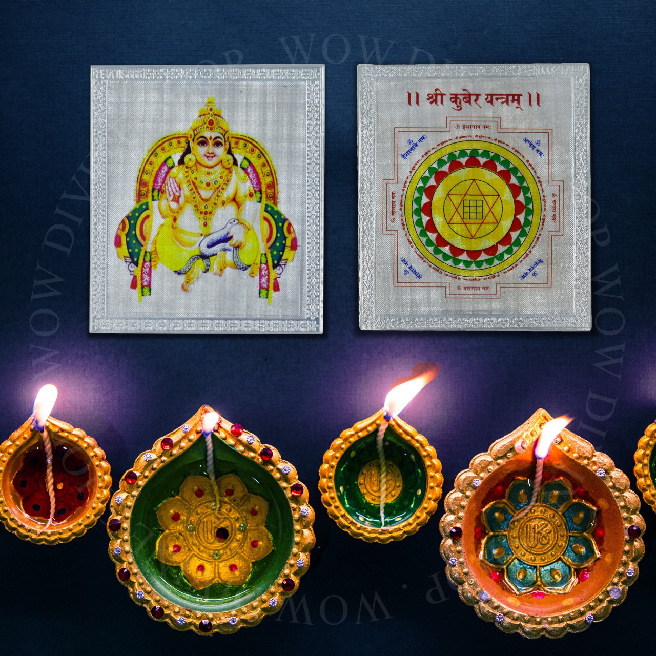 Shree Kuber Yantra - 999 Pure Silver Laminated