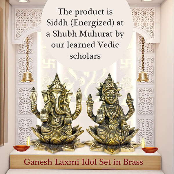 laxmi Idol Set Brass 06