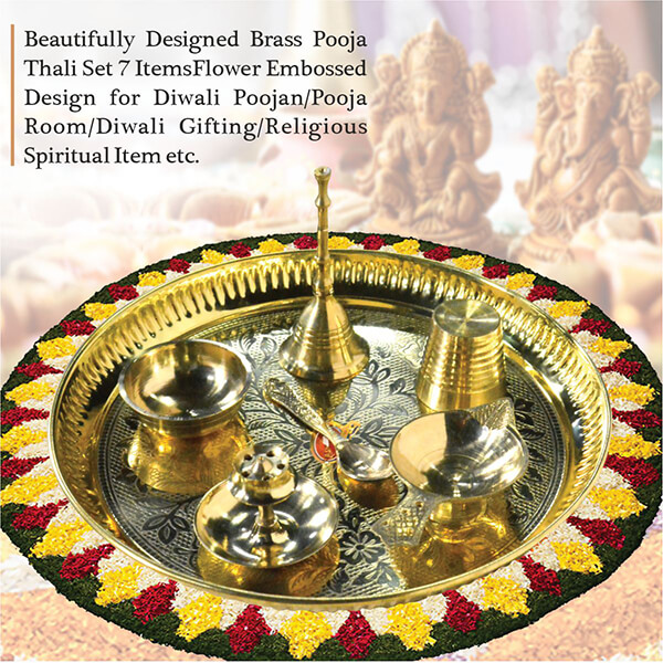 Puja Thali Set Brass 07