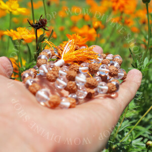 Rudraksha and Sphatik Mala