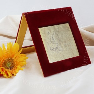 Saraswati Yantra - Panchdhatu with 22 Carat Gold Polish