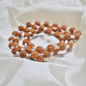 Silver Rudraksha Mala