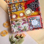 Sukh Samriddhi Diwali Poojan Box with Silver Lakshmi Ganesha Idols