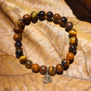 Tiger Eye Om Bracelet